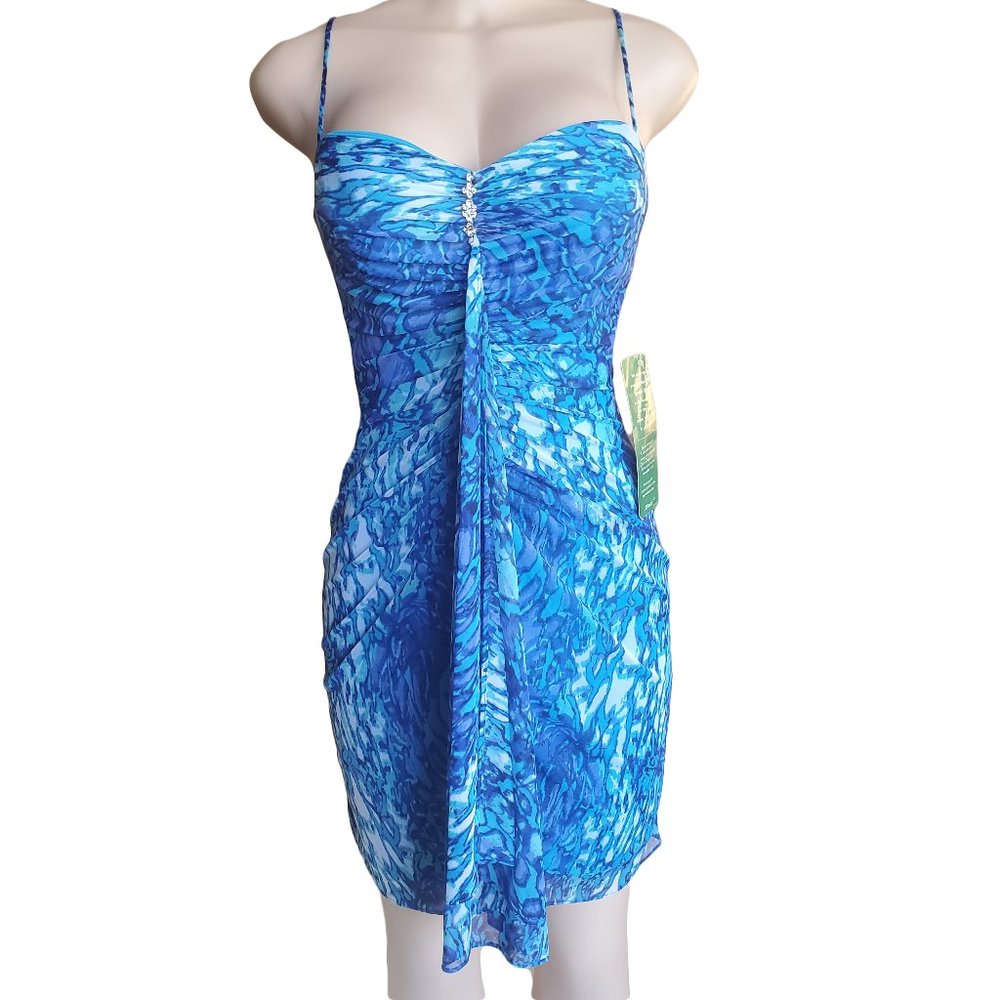 Onyx Nite Ruched Cocktail Dress